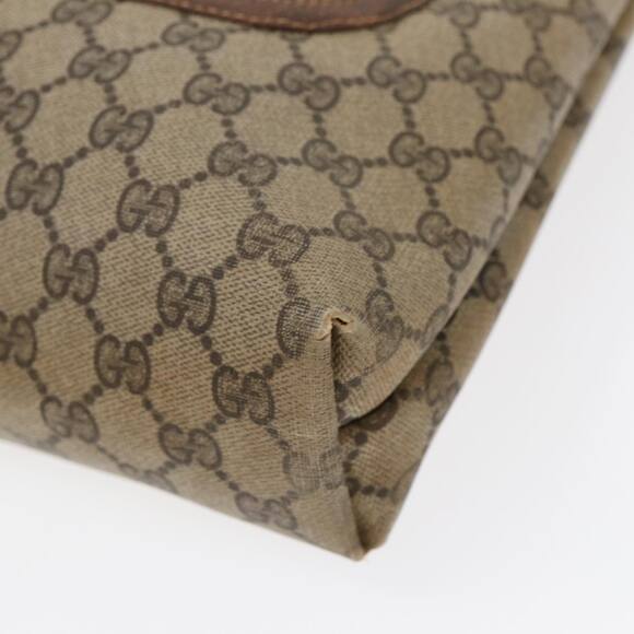 GUCCI GG Supreme Web Sherry Line Tote Bag Pvc Beige 001 080 494 - Picture 9 of 16